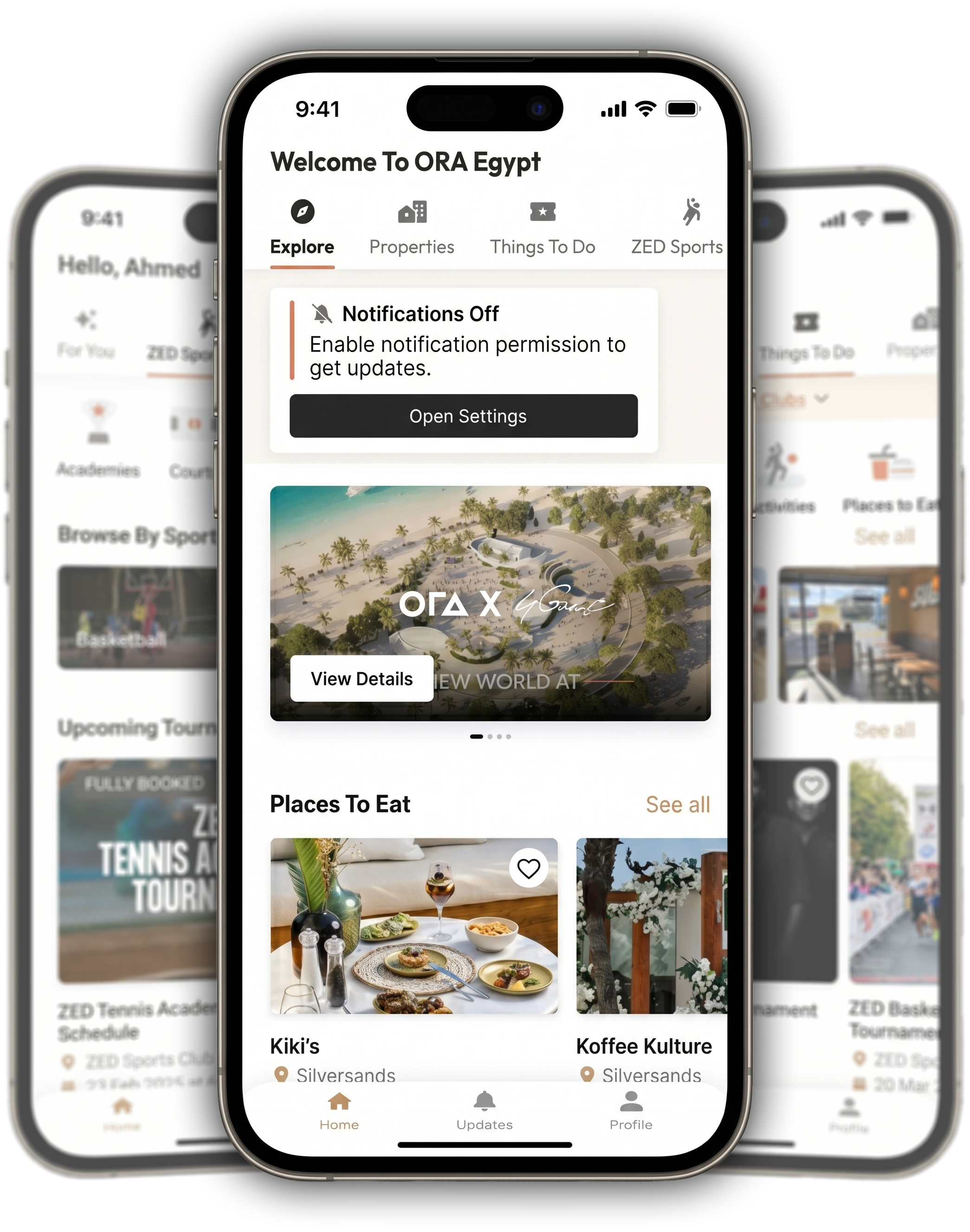 ORA mobile app on iPhone.