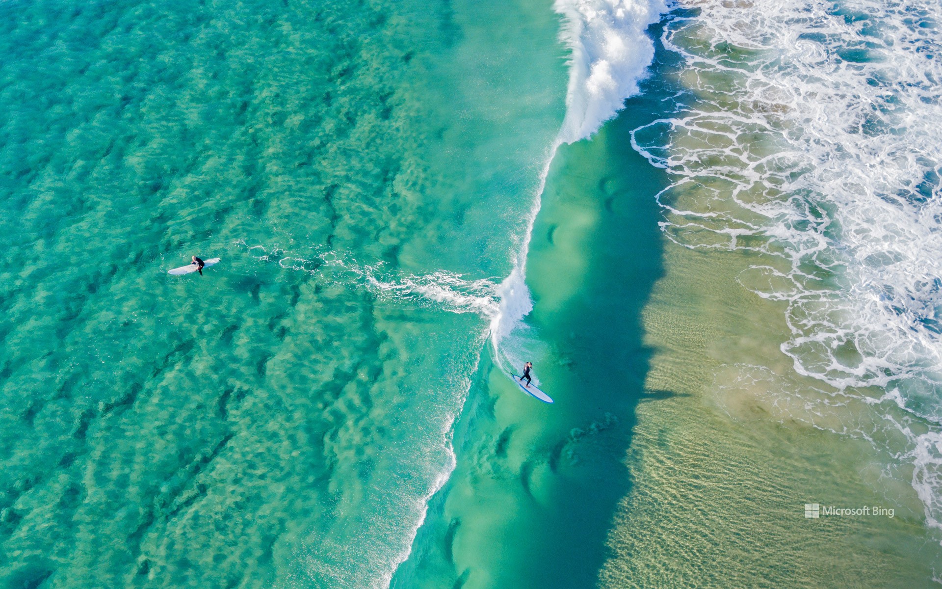 North Coast beach aerial